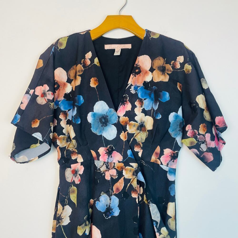 Anthropologie Wrapped Floral Maxi Dress Floral Print size XS - Picture 4 of 12